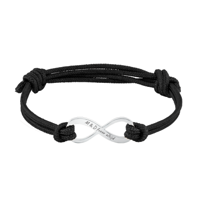 Personalised Infinity Sign with Cord Bracelet...