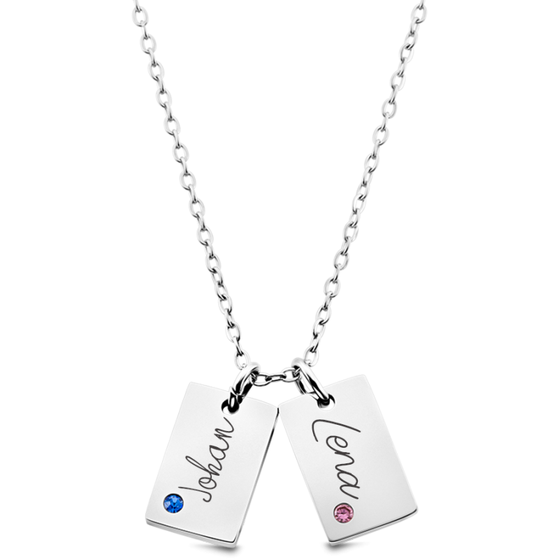 copy of Personalised Name Necklace with Crystals