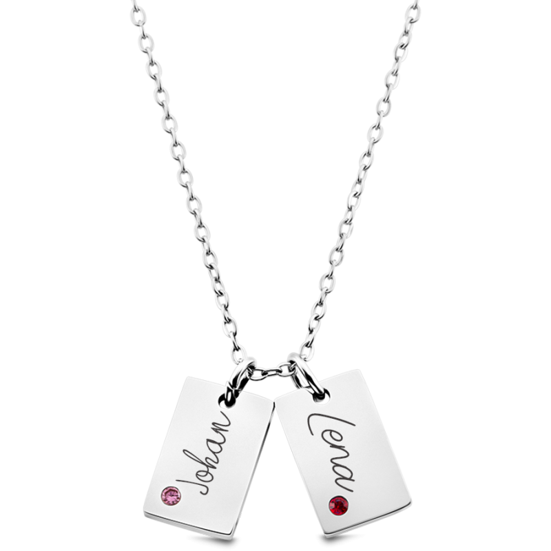 copy of Personalised Name Necklace with Crystals