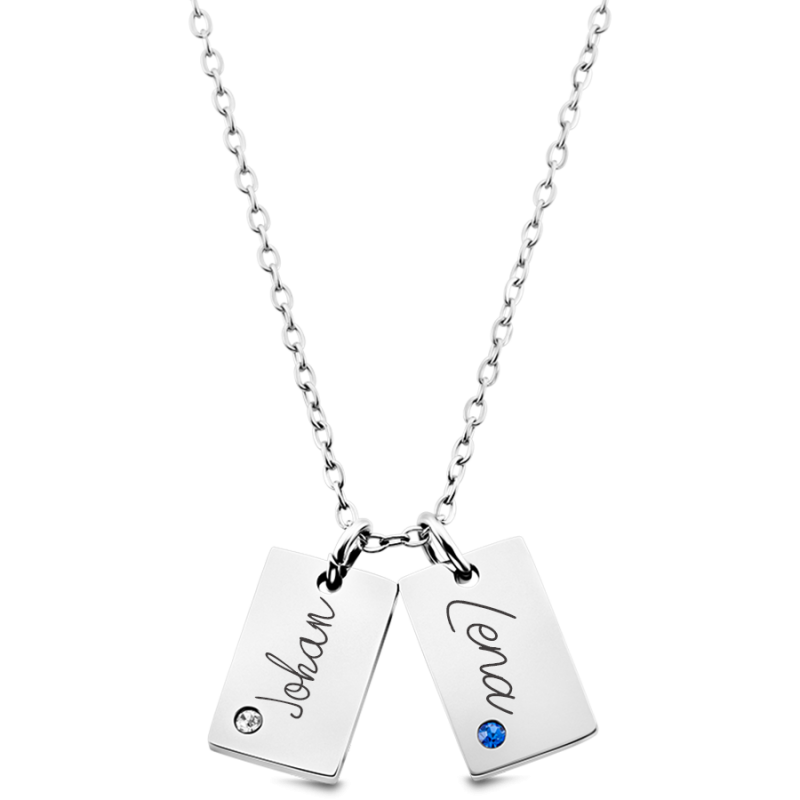copy of Personalised Name Necklace with Crystals