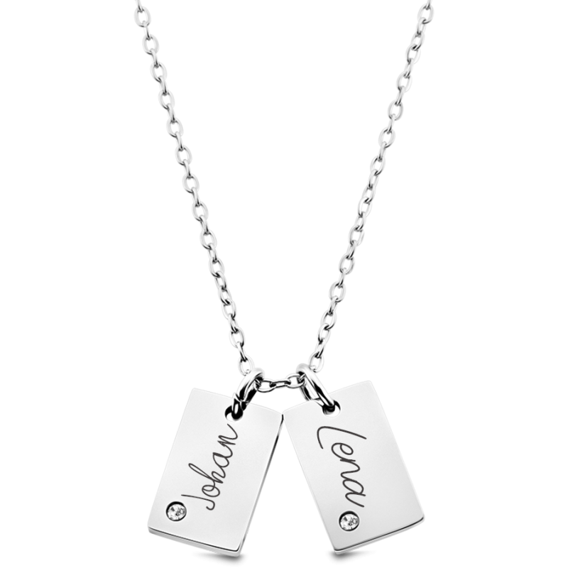 copy of Personalised Name Necklace with Crystals