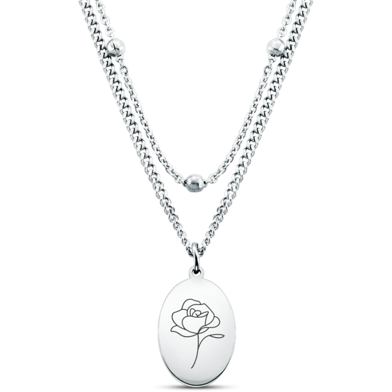 Personalised Floral Necklace