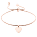 Personalised Dangle Heart with Adjustable Bracelet