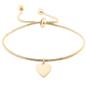 Personalised Dangle Heart with Adjustable Bracelet