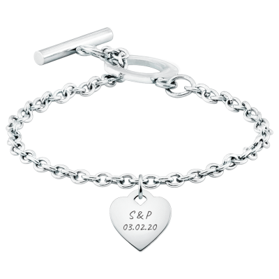 Personalised Luxury Heart Bracelet